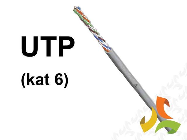 Kabel UTP kat.6 4x2x0,5 szary (bębnowy) G-023672 TELEFONIKA