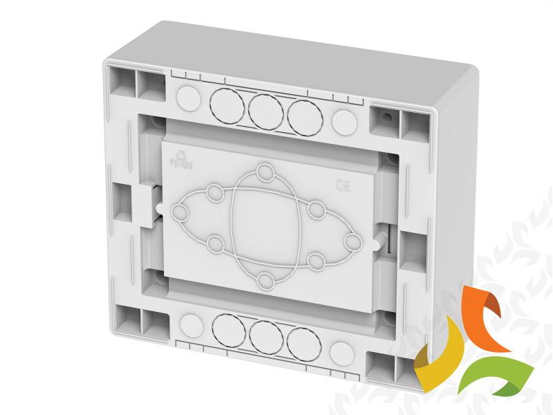 Rozdzielnica natynkowa 8 modułowa 1x8 drzwi transparentne IP40 ECONOMIC BOX RN N+PE 2502-01 ELEKTRO-PLAST NASIELSK-4