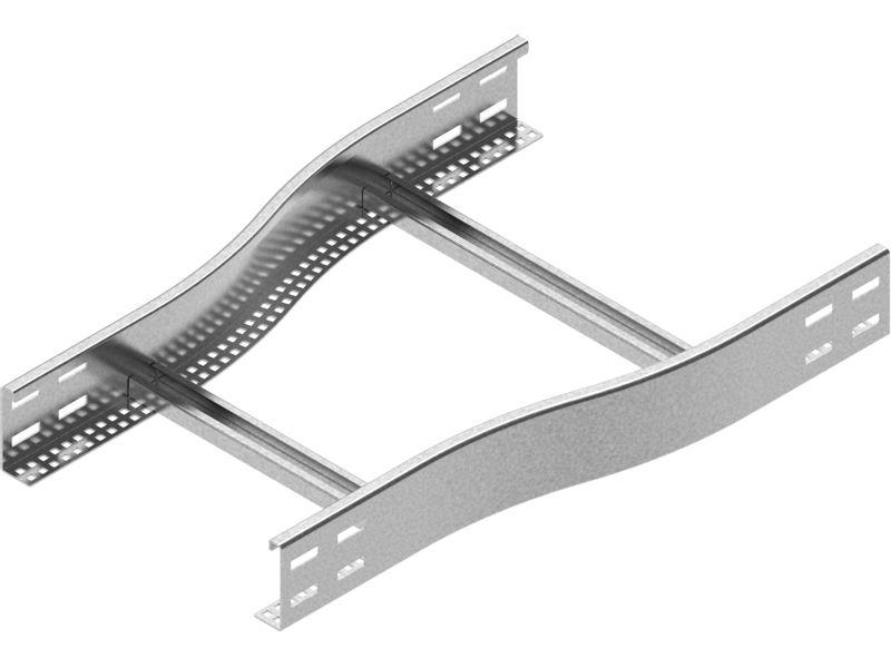 Redukcja drabinki RDSC600/500H80 N symetryczna grubość blachy 2,0mm 497460 BAKS