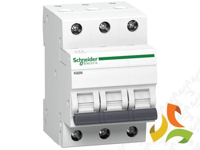 Wyłącznik nadprądowy C 6A 3P 6kA K60N-C6-3 Acti9 A9K02306 SCHNEIDER ELECTRIC