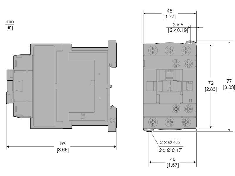 Stycznik mocy 24V DC 3P 1NO 18A AC3 7,5kW przemysłowy Easy TeSys Control LC1E1810BD SCHNEIDER ELECTRIC-1