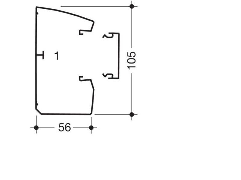 tehalit.GBD Kanał elektroinstalacyjny 50x100mm biały GBD5010009016 HAGER-1