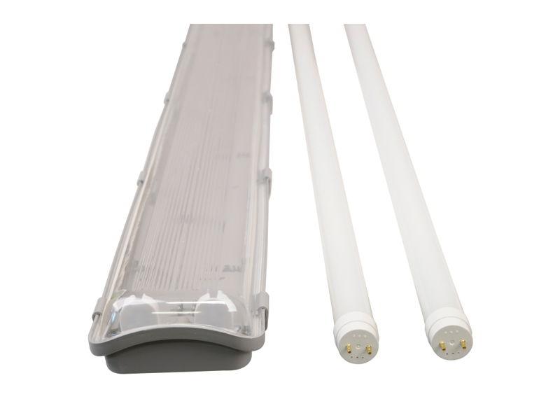 Zestaw oprawa hermetyczna 120 cm + 2x świetlówka LED T8 18W 4000K 1820lm 120cm 1534374-11