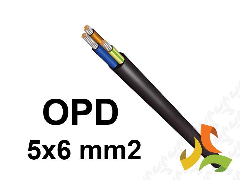 Przewód OnPd 5x6 mm2 (450/750V) gumowy oponowy H07RN-F (krążki 100m) 5901854405261 ELPAR-1