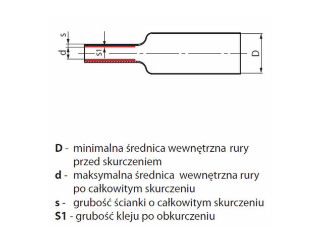 Rurka termokurczliwa RCKH1 8/2X1-RM WRDCC800020001003KL1 RADPOL