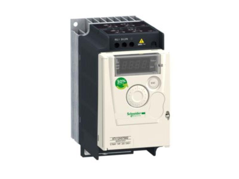 Przemiennik częstotliwości ATV12 1 fazowe 200/240VAC 50/60Hz 0.75kW 4.2A IP20 ATV12H075M2TQ SCHNEIDER ELECTRIC