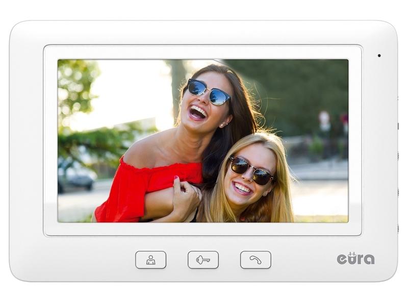 Wideodomofon "EURA" VDP-45A3 "ALPHA" biały ekran 7'' obsługa 1 wejścia A31A145 EURA-TECH-1