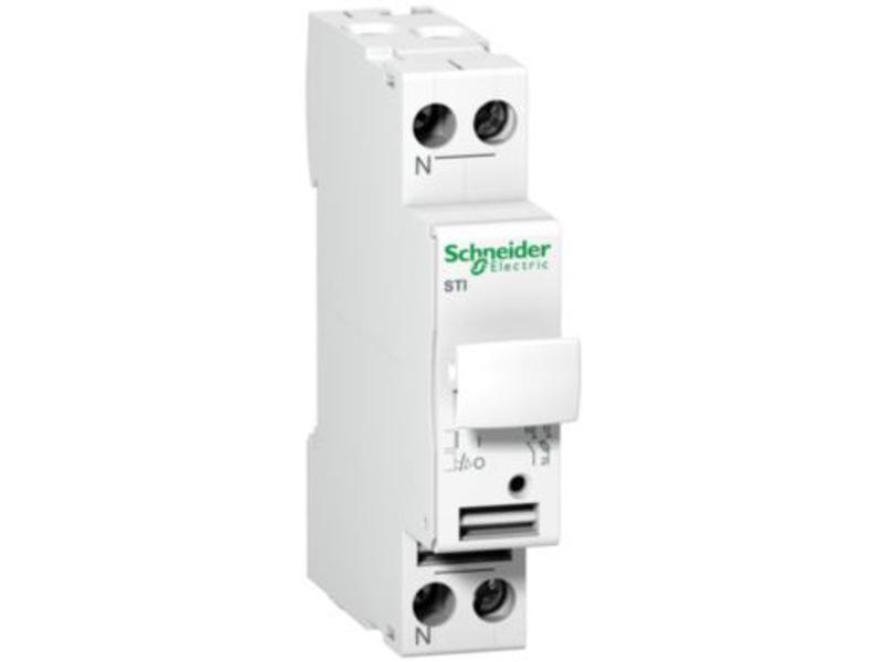 Podstawa bezpiecznikowa 1P+N 10,3x38mm STI-10,3x38-1N A9N15646 SCHNEIDER ELECTRIC-0