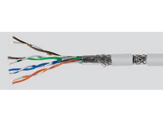 Kabel S/FTP kat.5e 4x2x26AWG szary (bębnowy) HELUKAT 200 81254 HELUKABEL