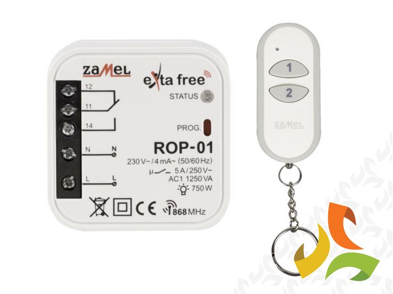 Zestaw sterowania bezprzewodowego (ROP-01+P-257/2) TYP: RZB-05 ZAMEL