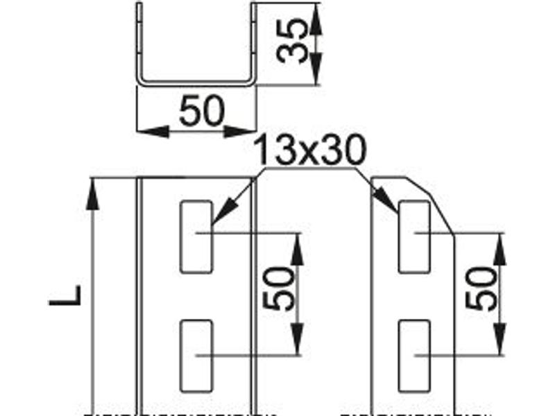 Ceownik CC50H35/1,4NMC 2mm 895414 BAKS-1