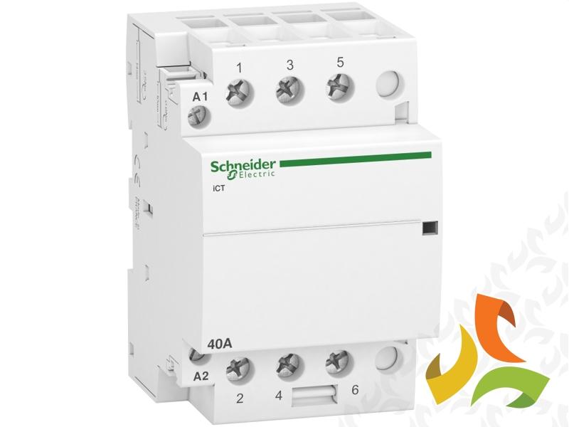 Stycznik modułowy 230V AC 3NO 40A iCT50-40-30-230 Acti9 A9C20843 SCHNEIDER ELECTRIC-1