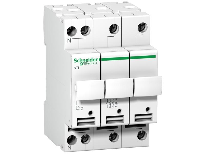 Podstawa bezpiecznikowa 3P+N 10,3x38mm STI-10,3x38-3N A9N15658 SCHNEIDER ELECTRIC