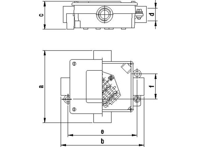 Puszka hermetyczna metalowa 5x6/4-16 IP55 5-cio torowa 024 TAREL