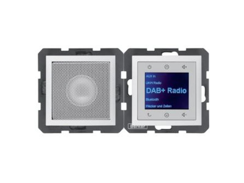 B.x Radio Touch DAB+ Bluetooth z głośnikiem biały mat 30809909 HAGER-0