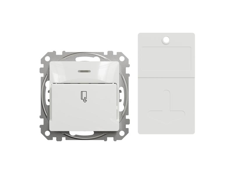 SEDNA DESIGN & ELEMENTS Wyłącznik hotelowy mechaniczny biały SDD111121 SCHNEIDER ELECTRIC