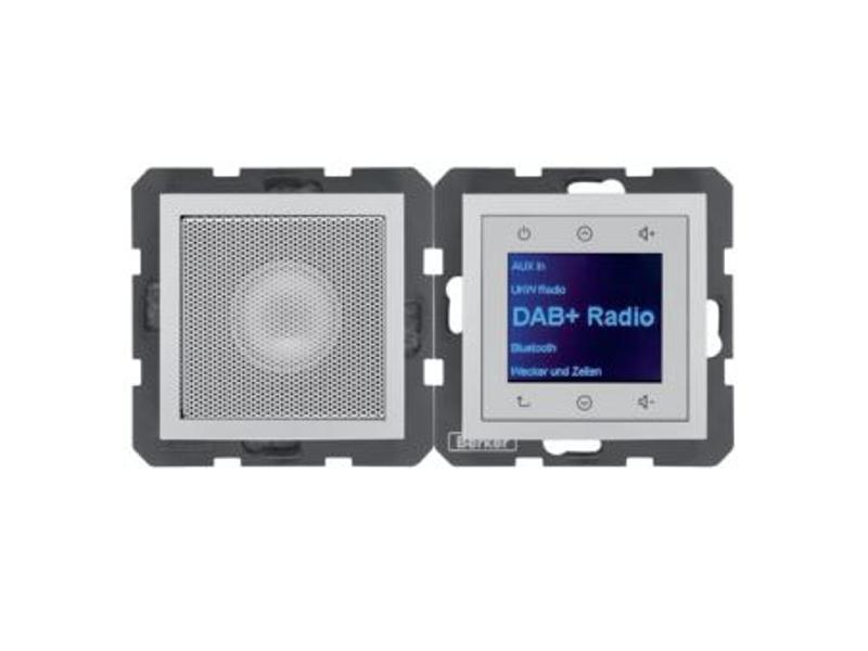 B.x Radio Touch DAB+ Bluetooth z głośnikiem alu mat 30801404 HAGER