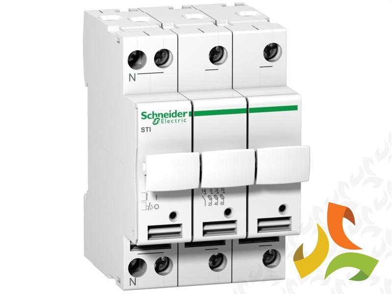 Podstawa bezpiecznikowa 3P+N 10,3x38mm STI-10,3x38-3N A9N15658 SCHNEIDER ELECTRIC-1