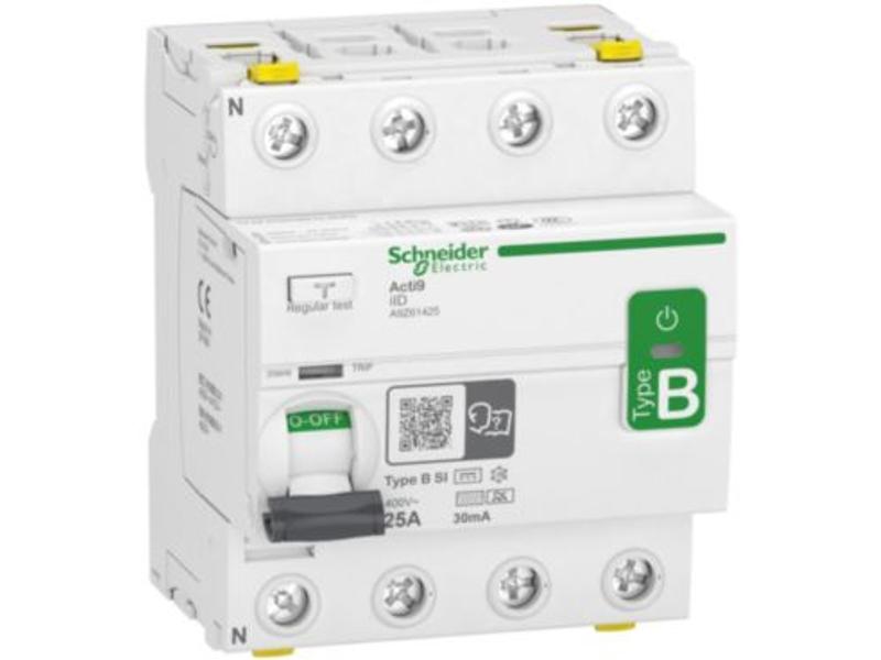 Wyłącznik różnicowoprądowy 4P 25A 30mA typ B-SI Acti9 iID-25-4-30-B-SI A9Z61425 SCHNEIDER ELECTRIC