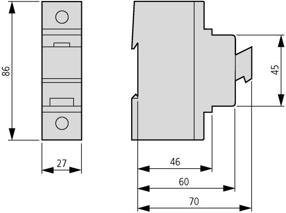 Podstawa rozłącznika, rozłącznik bezpiecznikowy Z-SLS/NEOZ/1+N,tytan, 248237 EATON-MOELLER-1