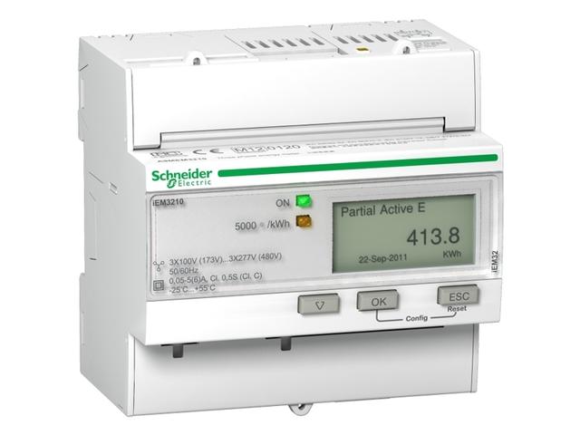 Licznik energii iEM3210 z wyjściem impulsowym pomiar z przekładnikiem 1/3-fazowy  5 A MID A9MEM3210 SCHNEIDER ELECTRIC