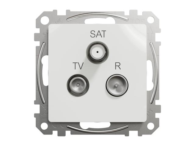 SEDNA DESIGN & ELEMENTS Gniazdo telewizyjne R/TV/SAT końcowe (4dB) białe SDD111481 SCHNEIDER ELECTRIC