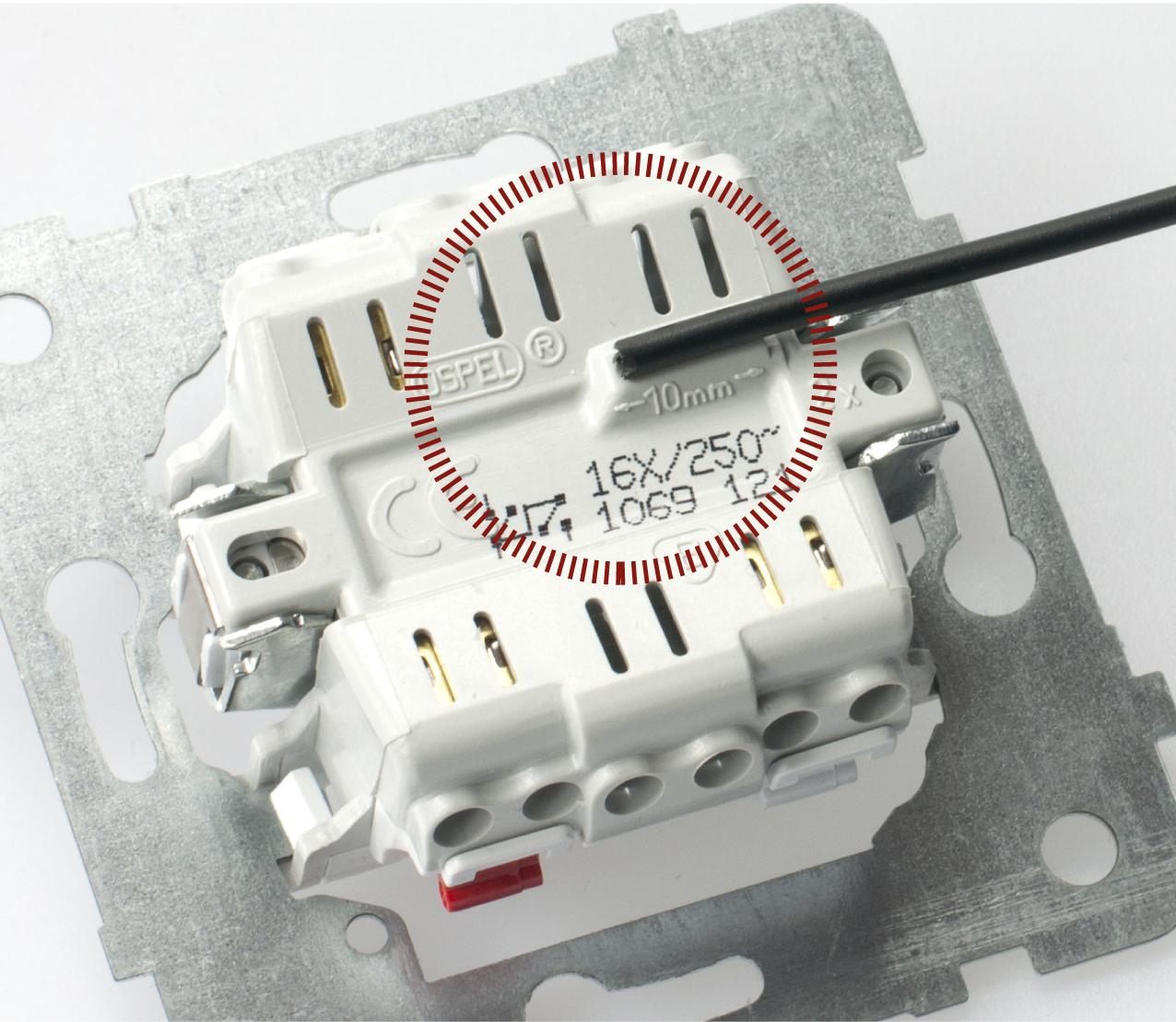 SONATA Wyłącznik schodowy czekoladowy metalik ŁP-3R/m/40 OSPEL-1