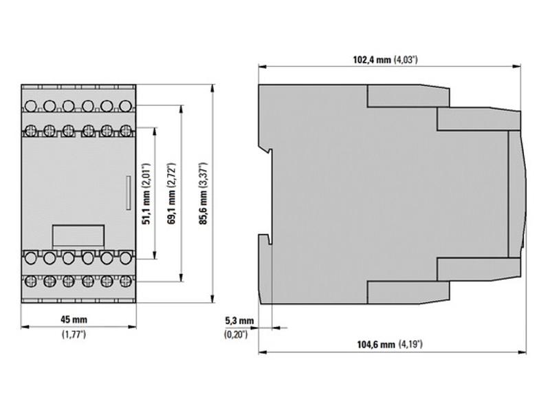 Przekaźnik monitorujący napięcie wielofunkcyjny 350 - 580 V AC EMR6-AWM580-H-1 184765 EATON