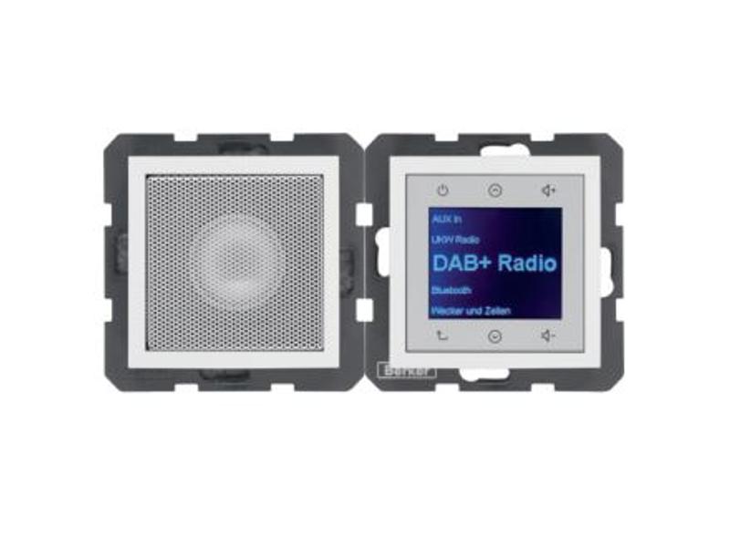 B.x Radio Touch DAB+ Bluetooth z głośnikiem biały połysk 30808989 HAGER-0