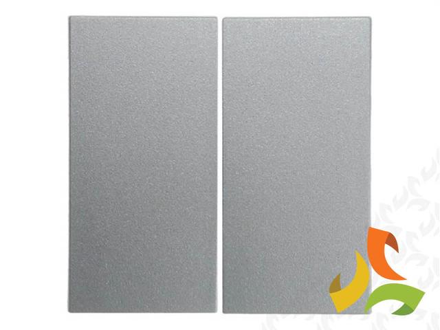 B.Kwadrat/B.7 Klawisze do wyłącznika podwójne aluminium mat lakierowany 16231404 HAGER