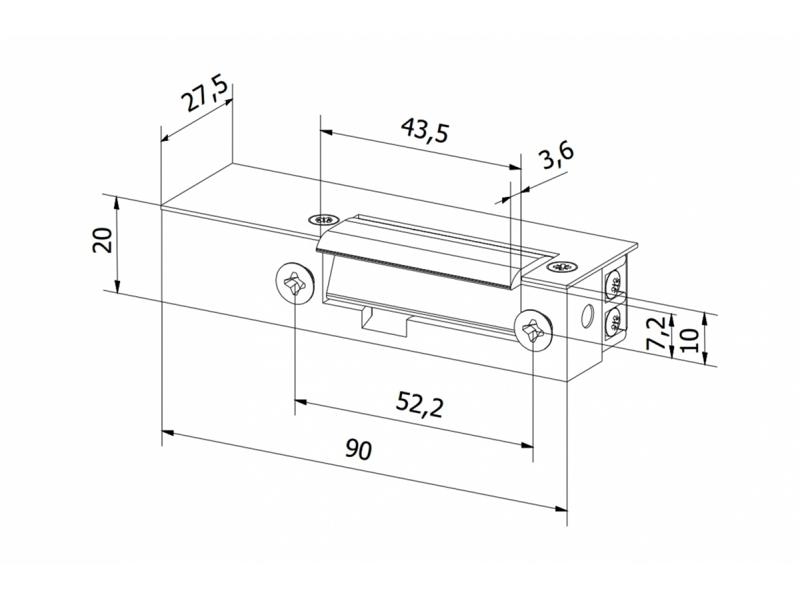 Rygiel elektromagnetyczny RE-25G2 (WZ-200) z pamięcią G23A125 EURA-TECH-1