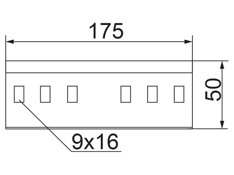 Łącznik drabin LDCH45 N grubość blachy 2,0mm 441001 BAKS-1