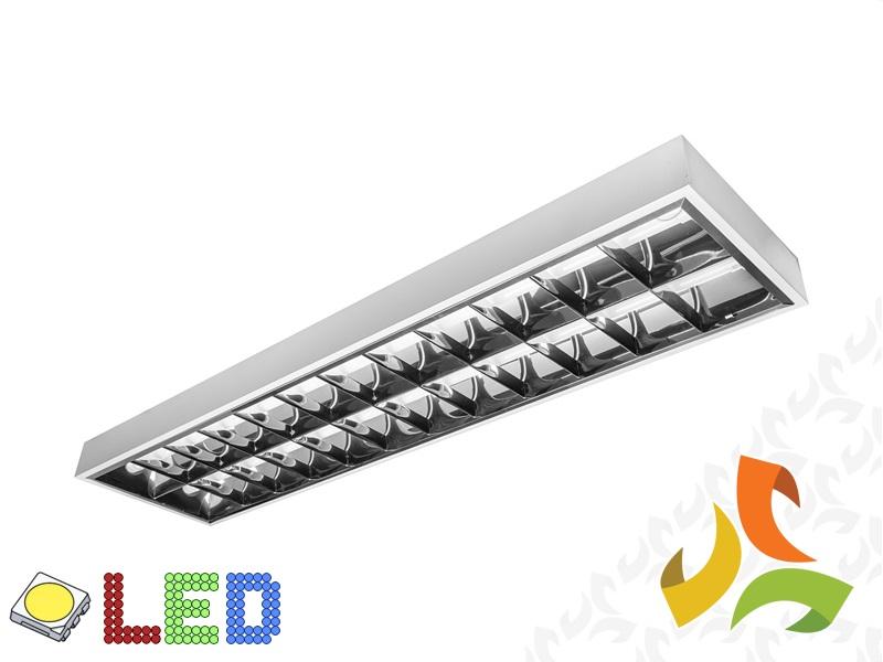 Oprawa rastrowa LED natynkowa RASTRO LED 150 1500mm 2x T8 LED G13 biała OS-LE150NJ-01 GTV