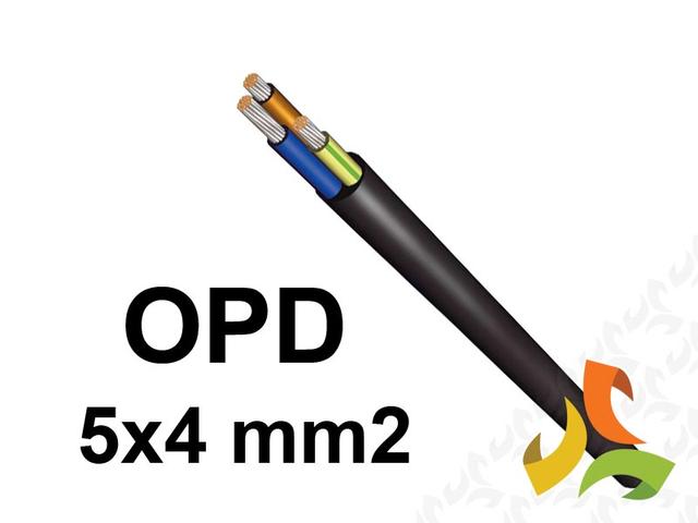 Przewód OnPd 5x4 mm2 (450/750V) gumowy oponowy H07RN-F (krążki 100m) 5907702813080 ELEKTROKABEL