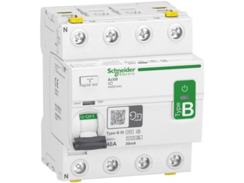 Wyłącznik różnicowoprądowy 4P 40A 30mA typ B-SI Acti9 iID-40-4-30-B-SI A9Z61440 SCHNEIDER ELECTRIC