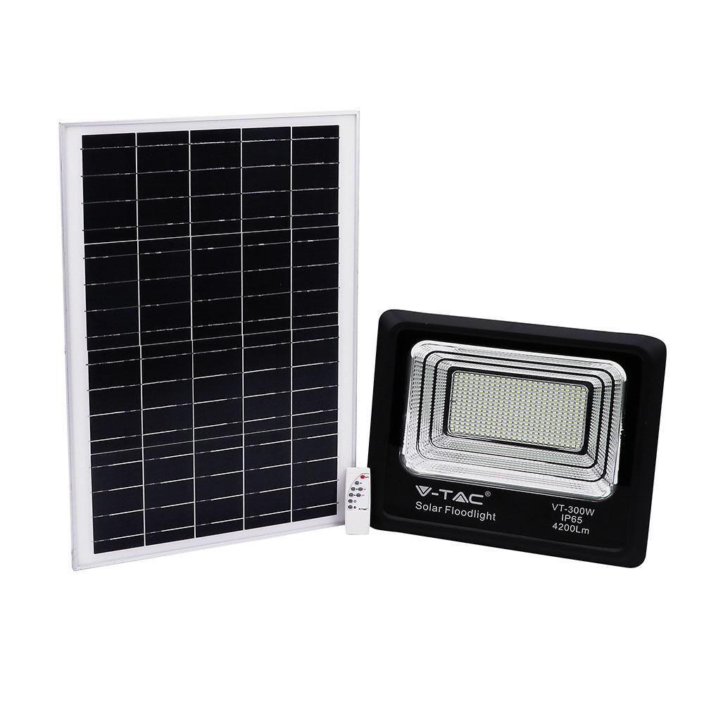 VT-300W Naświetlacz solarny LED barwa: 4000K 8578 V-TAC-0