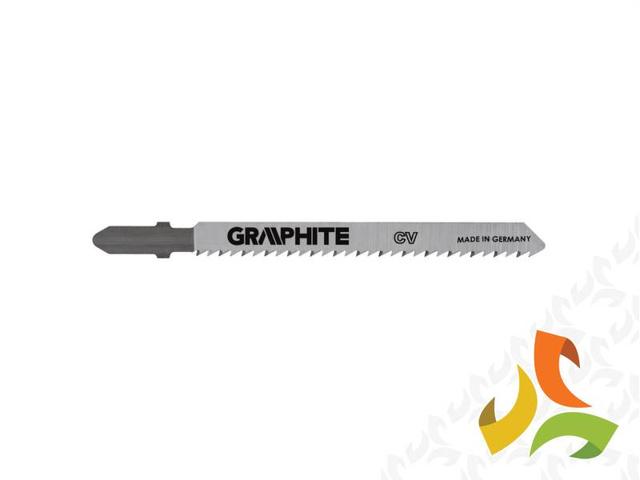 Brzeszczoty do wyrzynarki 100mm 10TPI uchwyt typu T zestaw 25szt. do drewna i plastiku 57H760-25 GRAPHITE