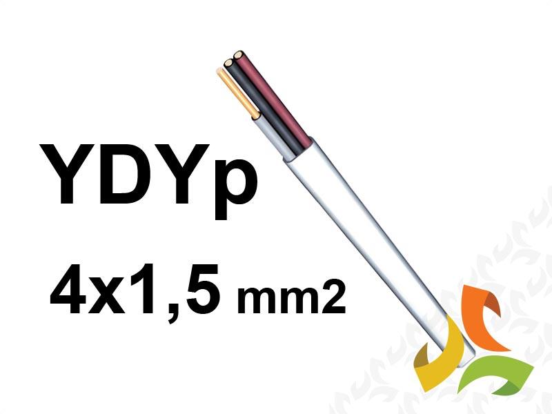 Przewód YDYp 4x1,5 mm2 (300/500V) instalacyjny płaski (krążki 100m) 172151007C0100 NKT-1