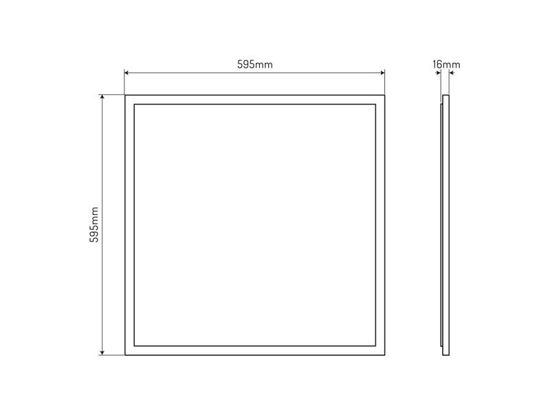 Oprawa oświetleniowa panel LED line 600x600 2in1 30W 4000K 3600LM KWADRAT 478481 LED LINE-6