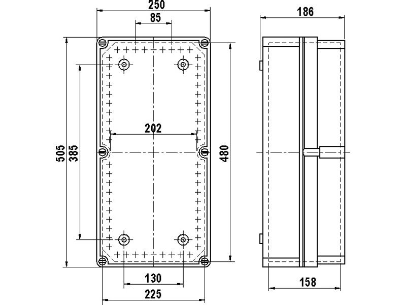 Skrzynka izolacyjna Z4 17 wlotów pokrywa nieprzeźrroczysta IP55 9402-000 TAREL-0