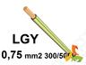 Przewód LGY 0,75 mm2 zielono-żółty (300/500V) jednożyłowy linka (krążki 100m) 4510002 LAPP KABEL