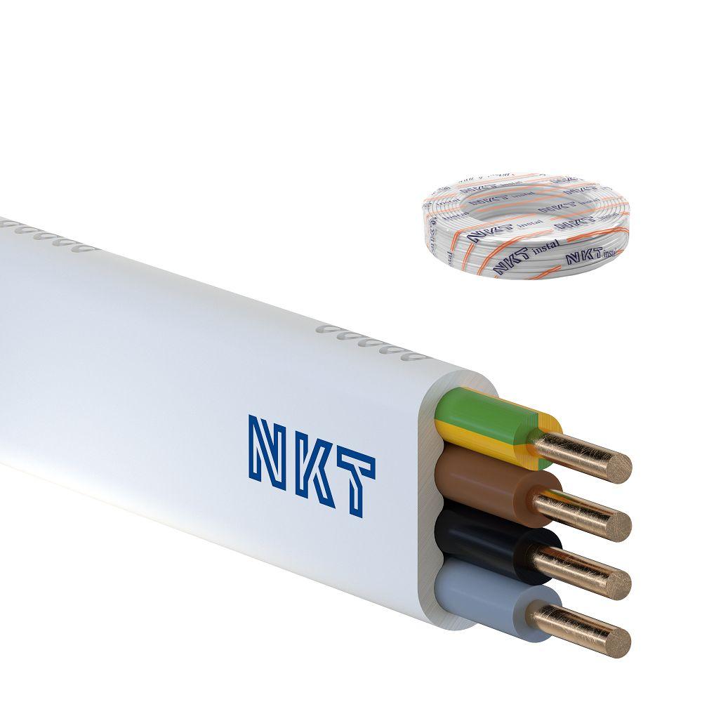 Przewód YDYp 4x2,5 mm2 (450/750V) instalacyjny płaski (krążki 100m) 172153021C0100 NKT