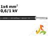 Kabel przewód solarny do instalacji fotowoltaicznych 1x4 mm2 0,6/1kV BiT 1000 Solar czarny S66462 BITNER
