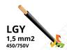 Przewód LGY 1,5 mm2 czarny (450/750V) jednożyłowy linka (krązki 100m) 4520011 LAPP KABEL