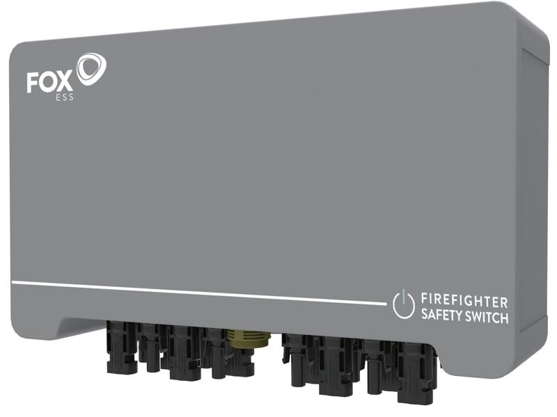 Przeciwpożarowy wyłącznik prądu do systemów fotowoltaicznych PV dla 4MPPT 1500V DC MC4  IP66 Fox-S-Box-4 FoxESS