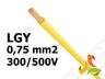 Przewód LGY 0,75 mm2 żółty (300/500V) jednożyłowy linka (krążki 100m) 4510112 LAPP KABEL