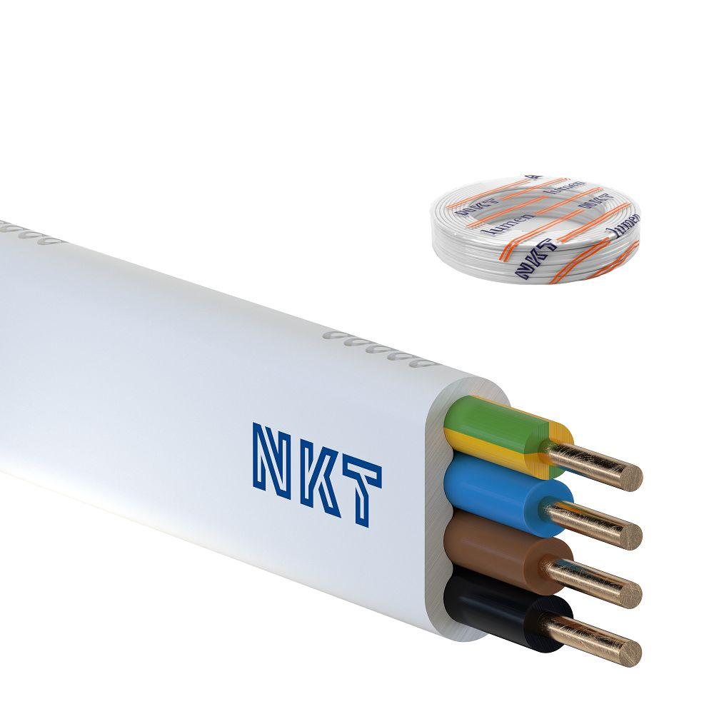 Przewód YDYp 4x1,5 mm2 (450/750V) instalacyjny płaski (krążki 100m) 172153017C0100 NKT