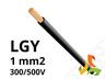 Przewód LGY 1,0 mm2 czarny (300/500V) montażowy gietki (krążki 100m) 4510013 LAPP KABEL