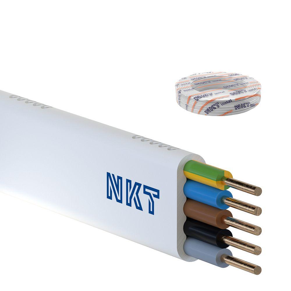 Przewód YDYp 5x1,5 mm2 (450/750V) instalacyjny płaski (krążki 100m) 172153018C0100 NKT