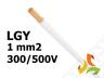Przewód LGY 1,0 mm2 biały (300/500V) jednożyłowy linka (krążki 100m) 4510053 LAPP KABEL